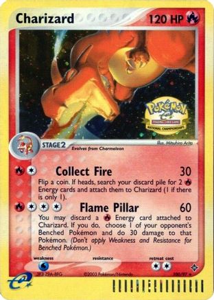 Charizard (National Championships) (100) Holofoil - League & Championship Cards