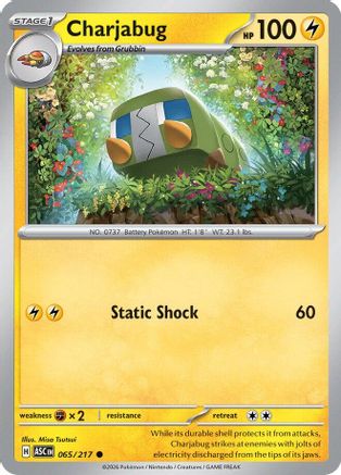 Charjabug (65) Reverse Holofoil - Ascended Heroes