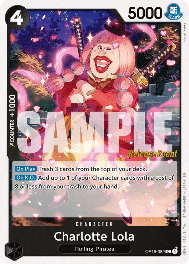 Charlotte Lola (OP15-082) Release Event Cards