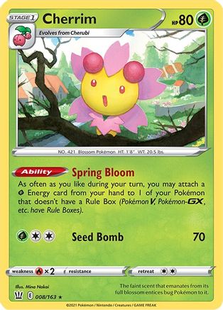 Cherrim (8) Holofoil - Battle Styles