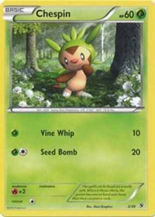 Chespin (3) - Kalos Starter Set