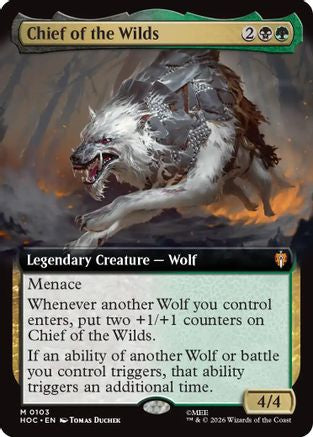 Chief of the Wilds (Extended Art) (103) Foil - The Hobbit: Eternal-Legal