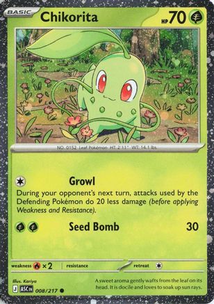Chikorita (Cosmos Holo) (8) Holofoil - Miscellaneous Cards & Products