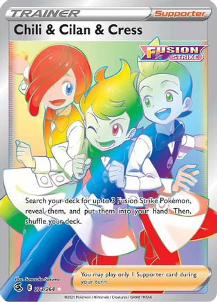Chili & Cilan & Cress (273) Holofoil - Fusion Strike