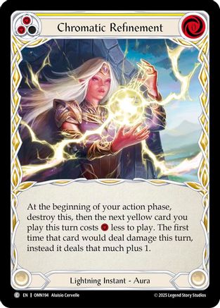 Chromatic Refinement (Yellow) (OMN194) Rainbow Foil - Omens of the Third Age