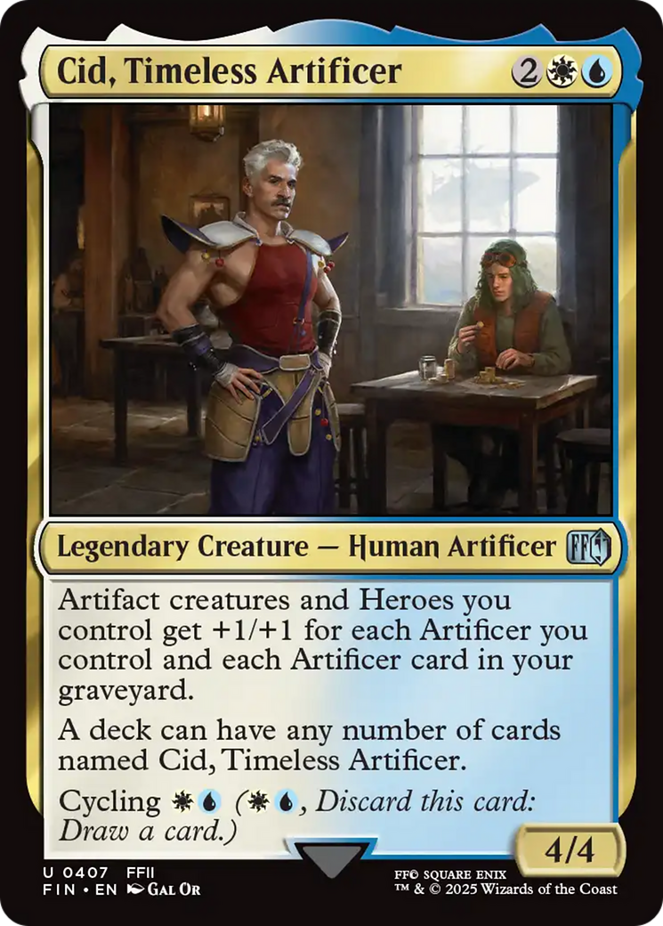 Cid, Timeless Artificer (407) Foil - FINAL FANTASY