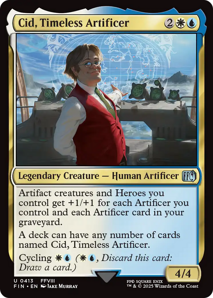 Cid, Timeless Artificer (413) Foil - FINAL FANTASY