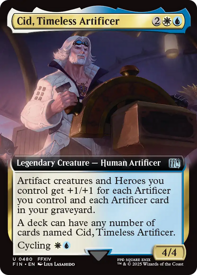 Cid, Timeless Artificer (Extended Art) (480) Foil - FINAL FANTASY