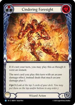 Cindering Foresight (Red) (SBZ014) - Silver Age