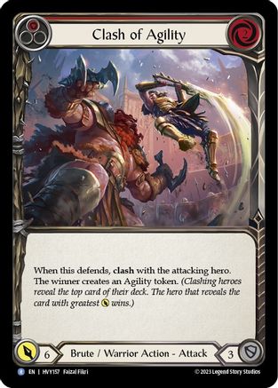 Clash of Agility (Red) (HVY157) - Heavy Hitters