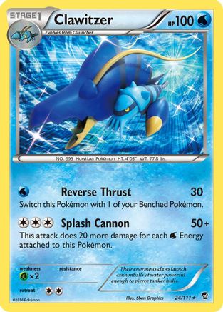 Clawitzer (24) Holofoil - Furious Fists
