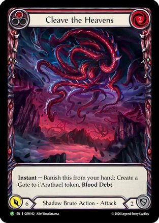 Cleave the Heavens (Micro Text) (GEM192) Rainbow Foil - GEM Pack