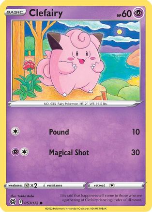 Clefairy (53) Reverse Holofoil - Brilliant Stars