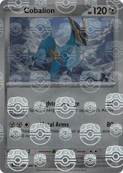 Cobalion (Master Ball Pattern) (66) Reverse Holofoil - Black Bolt