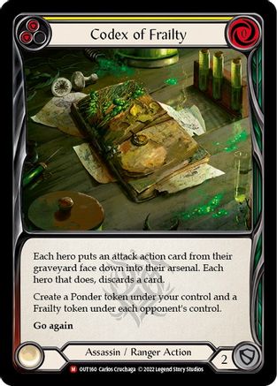 Codex of Frailty (OUT160) - Outsiders