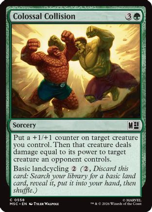 Colossal Collision (558) Foil - Commander: Marvel Super Heroes