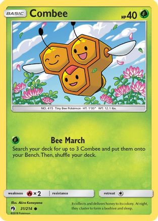 Combee (31) Reverse Holofoil - Lost Thunder