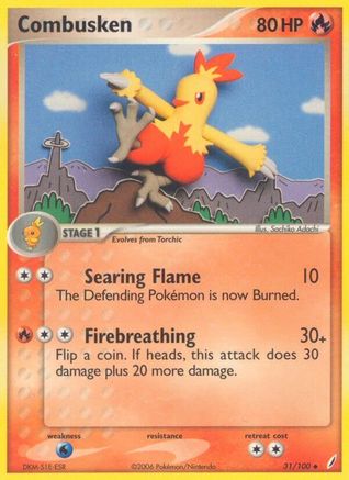 Combusken (31) Reverse Holofoil - Crystal Guardians