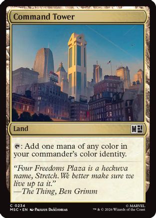 Command Tower (234) - Commander: Marvel Super Heroes