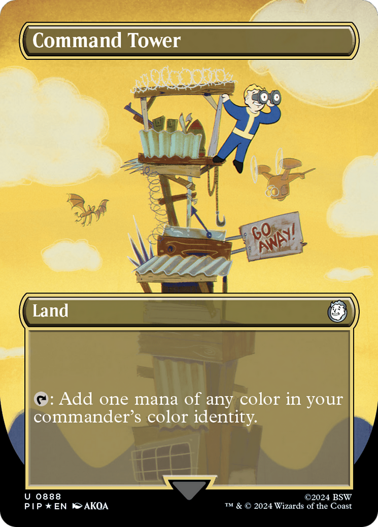 Command Tower (Borderless) (888) Surge Foil - Fallout