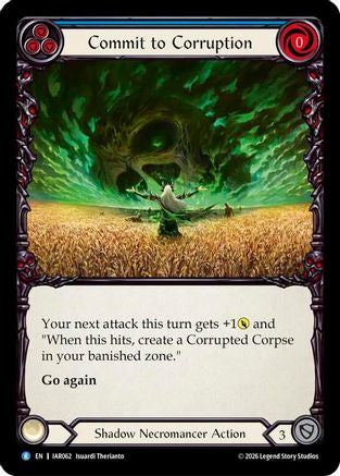 Commit to Corruption (Blue) (IAR062) Rainbow Foil - Usurp the Shadow Throne