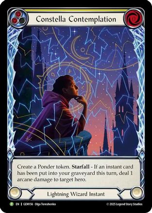 Constella Contemplation (Yellow) (GEM156) Rainbow Foil - Gem Pack 5