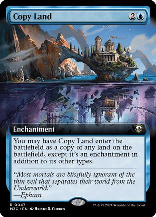 Copy Land (Extended Art) (047) Ripple Foil - Commander: Modern Horizons 3