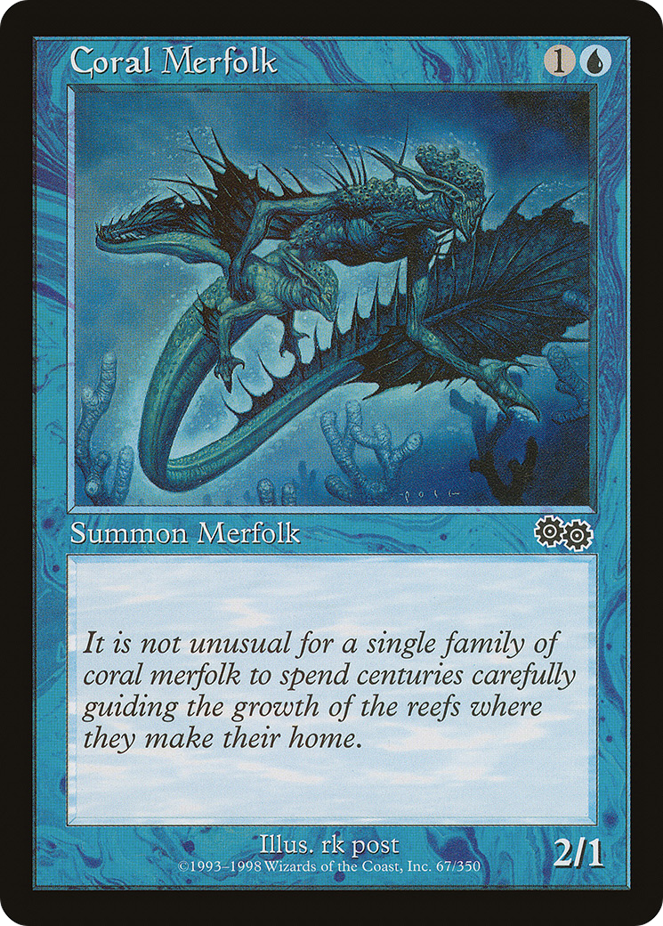 Coral Merfolk (067) - Urza's Saga