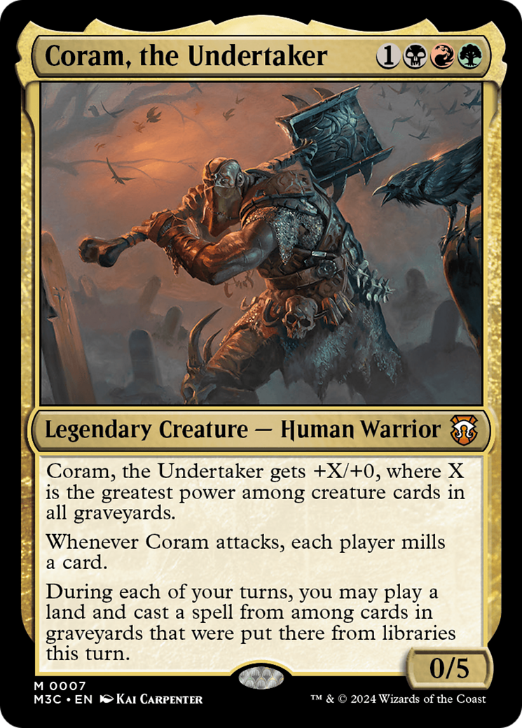 Coram, the Undertaker (007) Foil - Commander: Modern Horizons 3