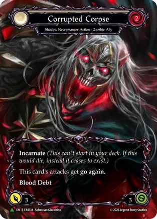 Corrupted Corpse (Marvel) (J) (FAB514) Cold Foil - Flesh and Blood: Promo Cards