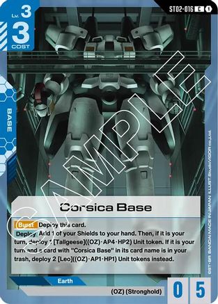 Corsica Base (ST02-016) - Starter Deck 02: Wings of Advance