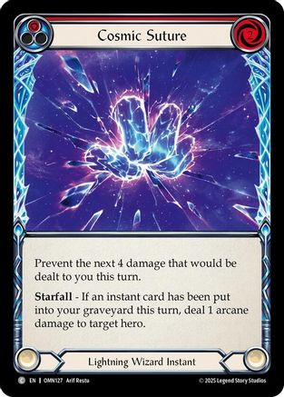 Cosmic Suture (Red) (OMN127) Rainbow Foil - Omens of the Third Age