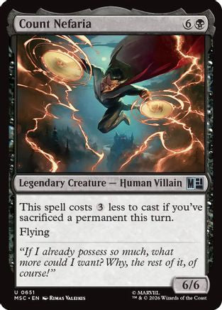 Count Nefaria (651) - Commander: Marvel Super Heroes