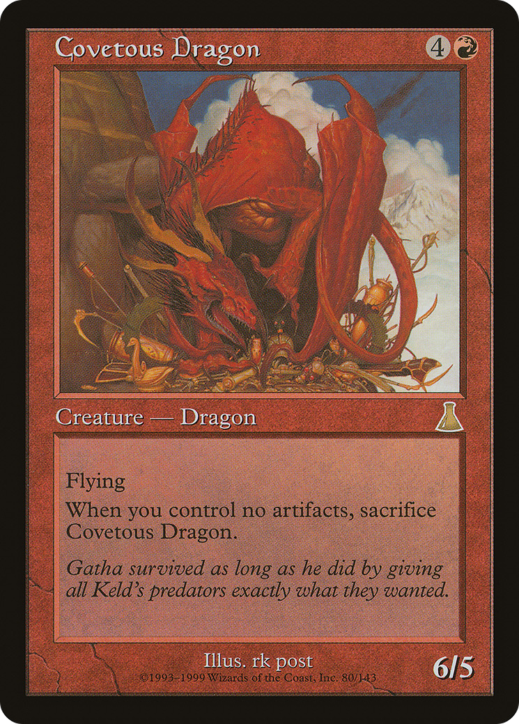 Covetous Dragon (080) Foil - Urza's Destiny