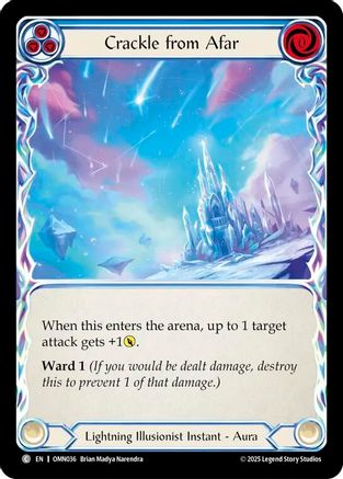 Crackle From Afar (OMN036) Cold Foil - Omens of the Third Age