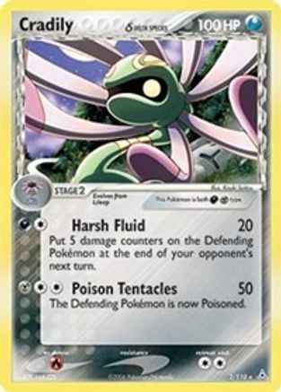 Cradily (Delta Species) (2) Reverse Holofoil - Holon Phantoms