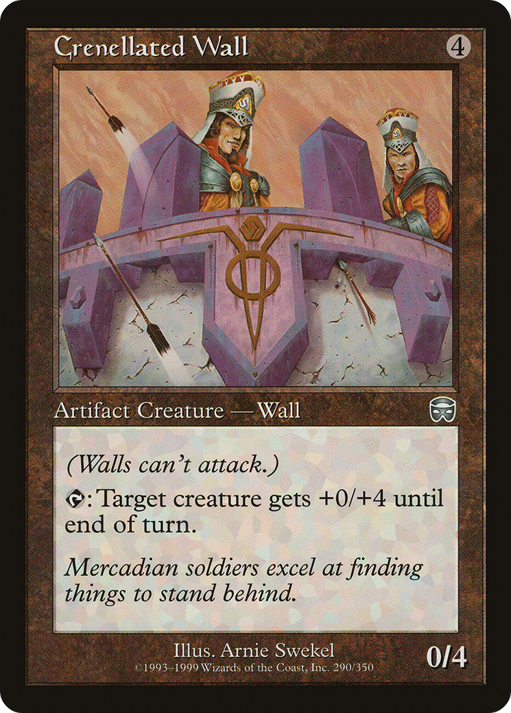 Crenellated Wall (290) - Mercadian Masques