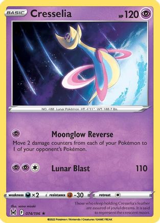 Cresselia (74) Reverse Holofoil - Lost Origin