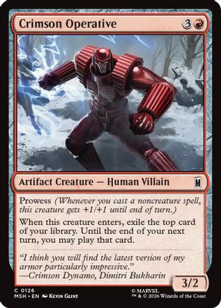 Crimson Operative (126) Foil - Marvel Super Heroes