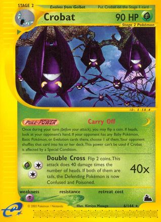 Crobat (6) Reverse Holofoil - Skyridge