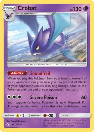 Crobat (66) Holofoil - Unbroken Bonds