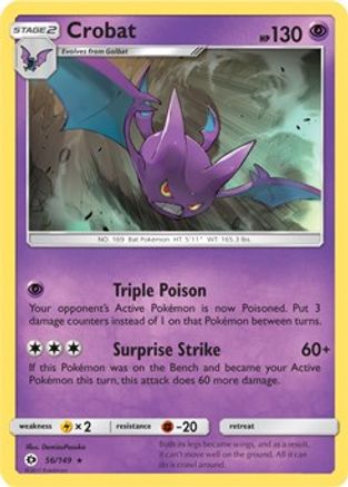 Crobat (Prerelease Kit Exclusive) (56) - Sun & Moon