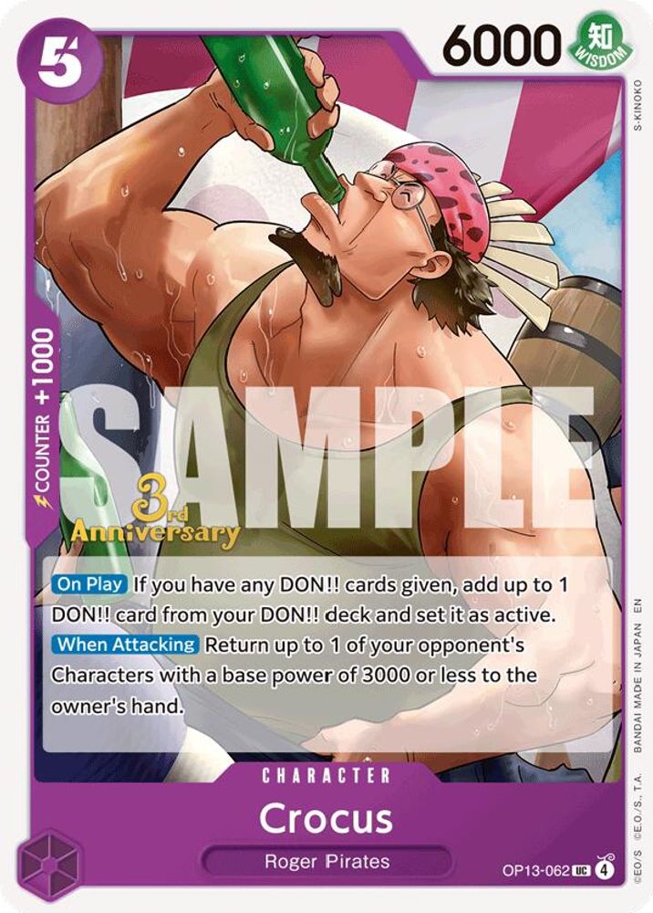Crocus (OP13-062) 3rd Anniversary Tournament Cards