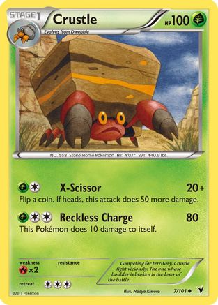 Crustle (7) Reverse Holofoil - Noble Victories