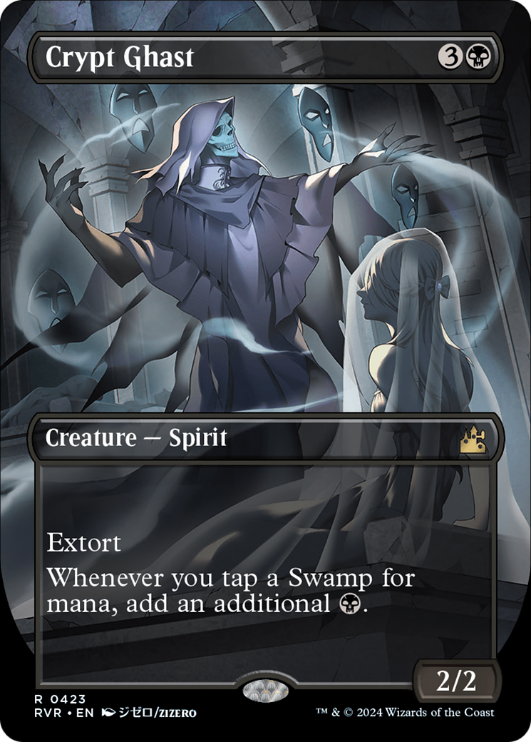 Crypt Ghast (Anime Borderless) (423) Foil - Ravnica Remastered