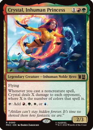 Crystal, Inhuman Princess (080) - Commander: Marvel Super Heroes
