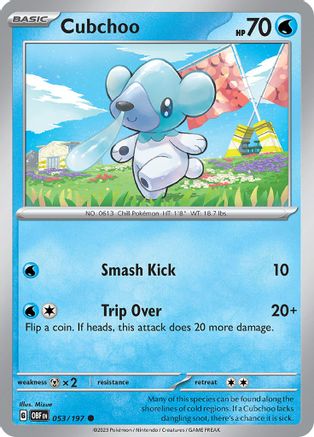 Cubchoo (53) - Obsidian Flames
