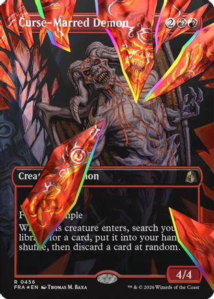 Curse-Marred Demon (Borderless Shattered Mirror) (456) Facet Foil - Reality Fracture