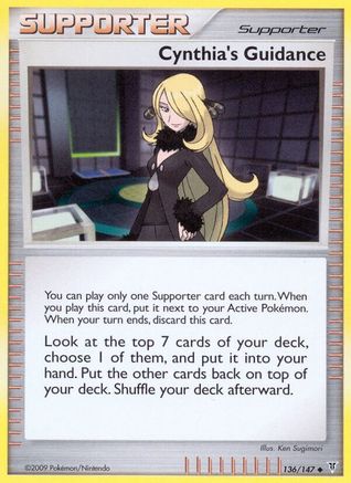 Cynthia's Guidance (136) Reverse Holofoil - Supreme Victors