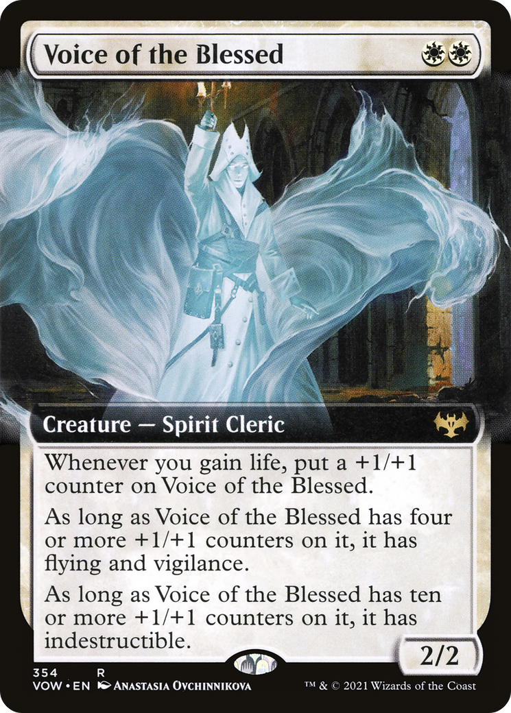 Voice of the Blessed (Extended Art) (354) Foil - Innistrad: Crimson Vow
